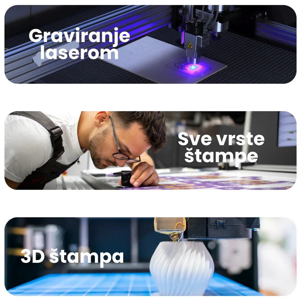 Tehnike brendiranja u StandOut studiju – lasersko graviranje, različite vrste štampe i 3D štampa promotivnih proizvoda